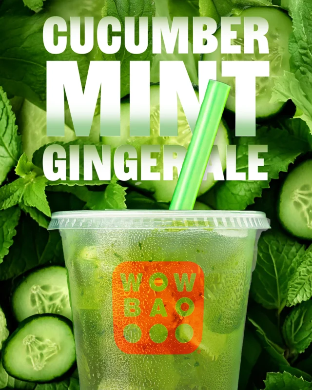 Chicago, Spring is officially here and so is your new favorite drink! 💚🌷

Stop by either of our Chicago locations to try our new Cucumber Mint Ginger Ale - it's crisp, refreshing and just what you need to sip back and relax! ☀️

#wowbao #gingerale #spring #mintgingerale #cucumbergingerale #chicagoil #chicago #newdrink